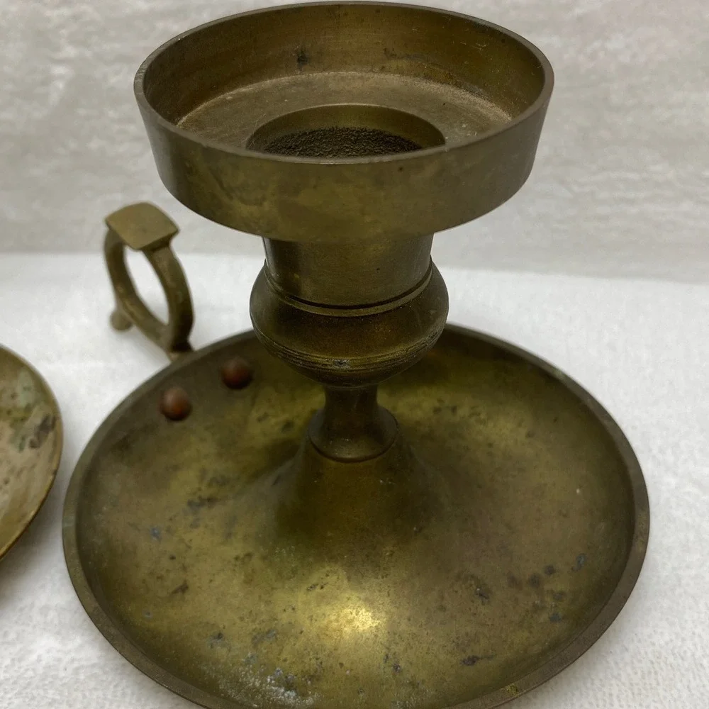 Vintage Brass Candlestick Holder Ornate‎ Small Taper Candle Holder Dinner Table
